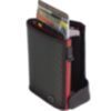 Furbo Porte-cartes de crédit Carbon Noir/Rouge avec papier et compartiment pour la monnaie 4
