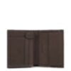 Black Square - Portefeuille format vertical avec compartiment pour monnaie dure en marron foncé 2