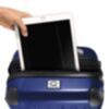 Alex - Bagage à main rigide brillant avec compartiment pour ordinateur portable en bleu foncé 2