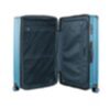 Q-Damm - Grande valise coque dure en bleu cyan 2