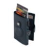 Porte-cartes RFID Furbo en cuir avec compartiment pour billets et étui AirTag en bleu 2