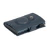 Porte-cartes RFID Furbo en cuir avec compartiment pour billets et étui AirTag en bleu 1