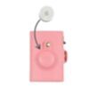 Porte-cartes RFID Furbo en cuir avec compartiment pour billets et étui AirTag en rose 5