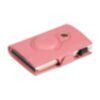 Porte-cartes RFID Furbo en cuir avec compartiment pour billets et étui AirTag en rose 1