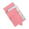 Porte-cartes RFID Furbo en cuir avec compartiment pour billets et étui AirTag en rose 4