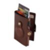 Porte-cartes RFID Furbo en cuir avec compartiment pour billets de banque et étui AirTag en marron 2