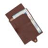 Porte-cartes RFID Furbo en cuir avec compartiment pour billets de banque et étui AirTag en marron 4