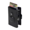 Porte-cartes RFID Furbo en cuir avec compartiment pour billets et étui AirTag en noir 2