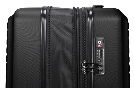 Mitte - Grande valise à coque dure en noir