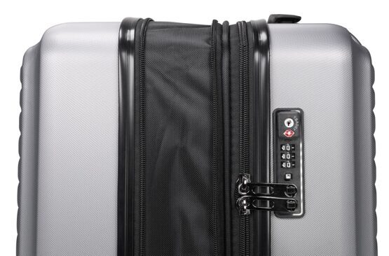 Mitte - Grande valise à coque dure en argent