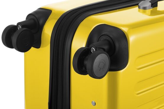 Alex, bagage à main rigide surface brillante, jaune