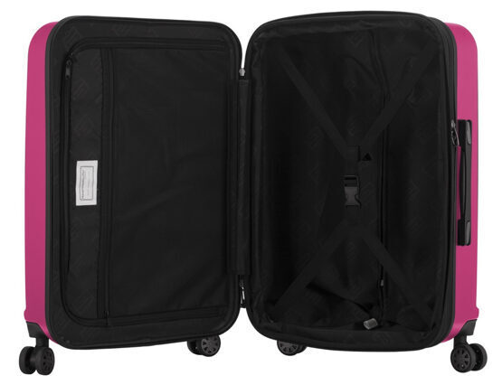 X-Berg, Valise rigide avec TSA durface mate, magenta