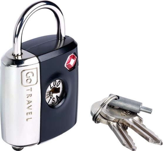 Dual Combi/Key Lock - Serrure à clé pour valises avec code numérique Gris