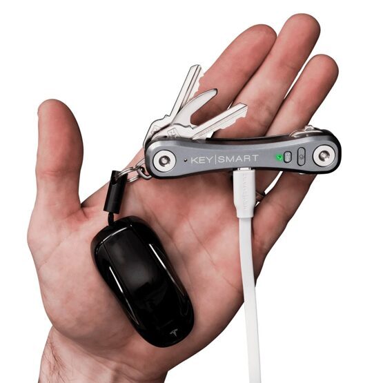 KeySmart Pro - Porte-clés compact avec profil pour 14 clés - Argenté