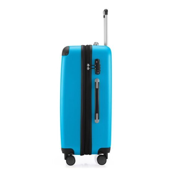 Spree, Valise rigide avec TSA surface mate, bleu cyan