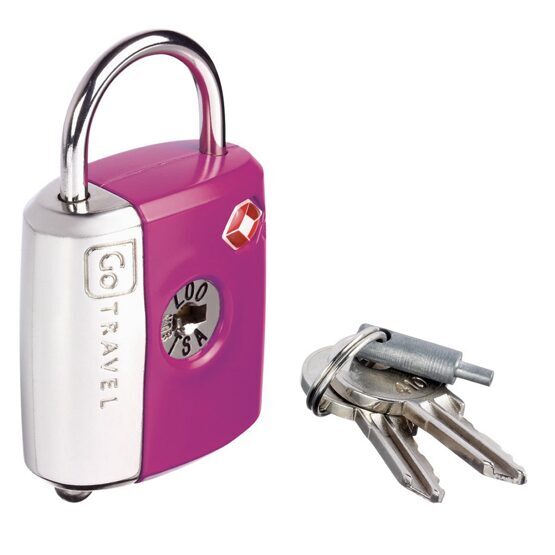 Dual Combi/Key Lock - Serrure à clé pour valises avec code numérique Violet