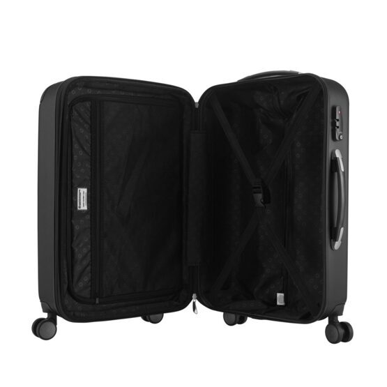 Spree, Valise rigide avec TSA surface mate, noir