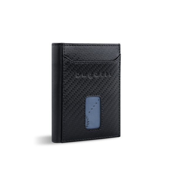 Secure Slim - Porte-cartes de crédit RFID avec compartiment à monnaie viennois Comet noir