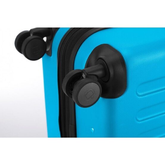 Spree - Bagage à main rigide mat avec TSA en bleu cyan