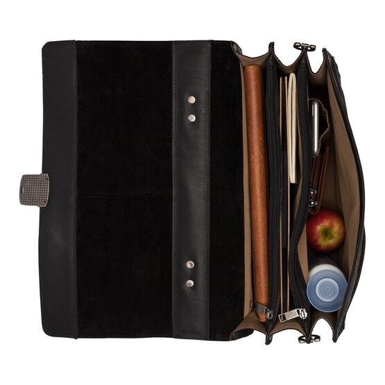 Vintage Dean Briefcase 3-Comp Noir
