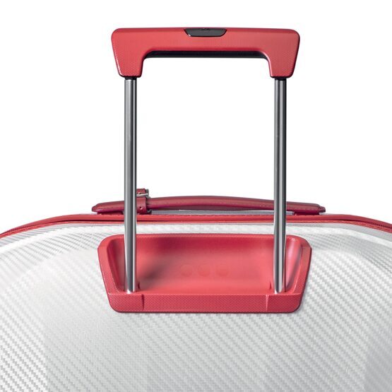 WE-GLAM Valise de bagage à main en blanc/rouge