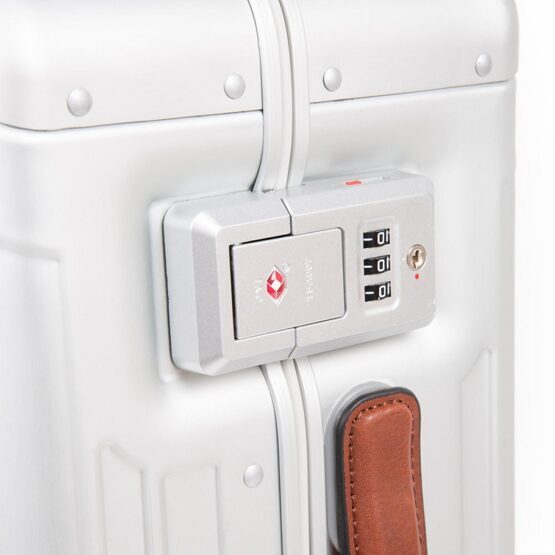 Ultra Slim Large Suitcase Gris/Cuir