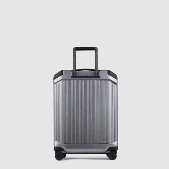 PQ-Light - Premium bagage à main avec compartiment frontal pour ordinateur portable/tablette en gris