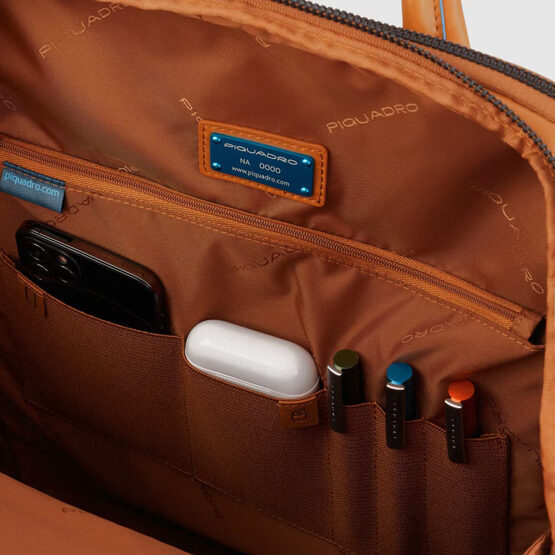 Blue Square - Sac à dos pour ordinateur portable avec compartiment pour iPad®Pro 12.9&quot; en orange