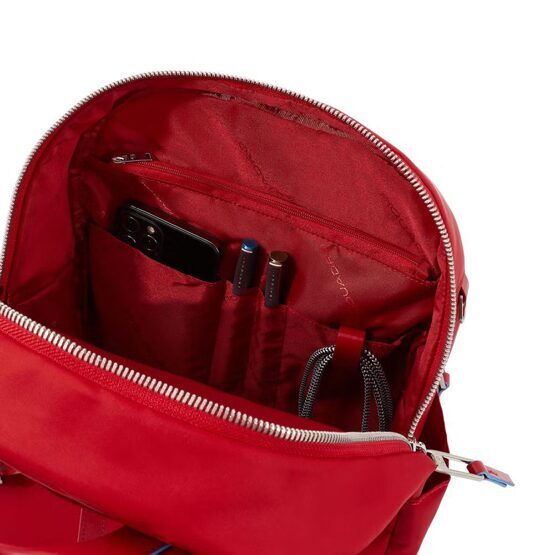 Ryan - Sac à dos pour ordinateur portable en tissu recyclé rouge