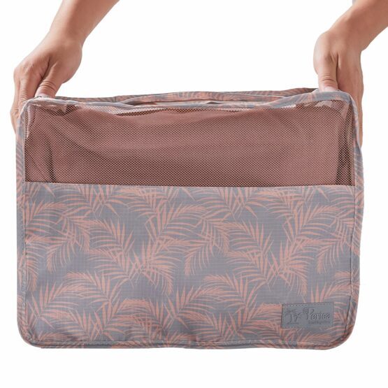 Lucy Travel Packing Cube Set Peach Fern