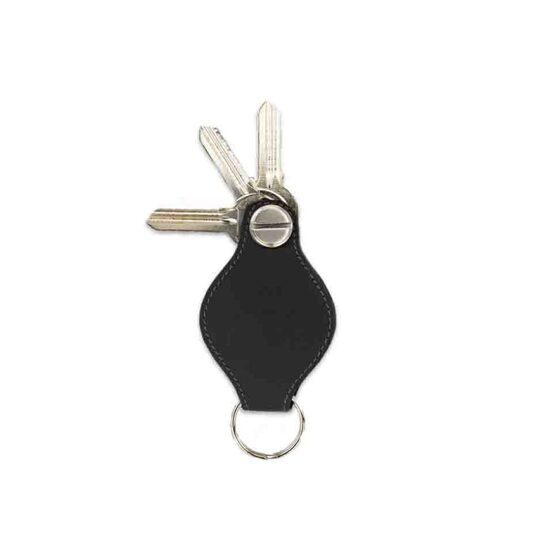 Lusso - Porte-clés AirTag, noir carbone