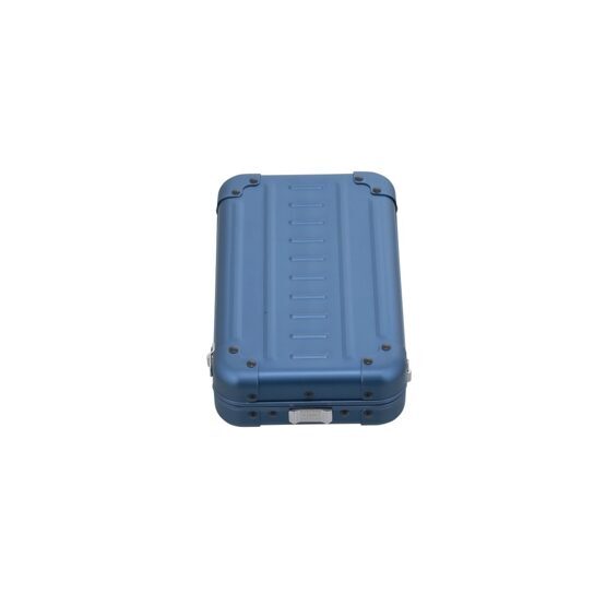 Vanity Case vertical en aluminium 7,5&quot; en bleu