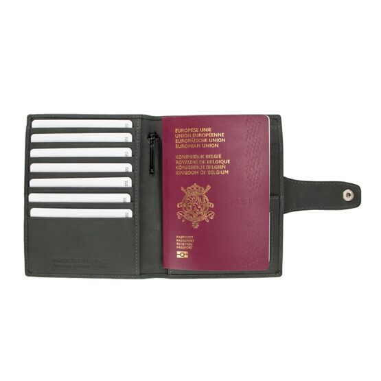 Porte-passeport AirTag, noir carbone