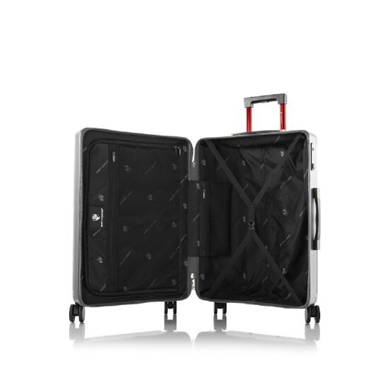 Smart Luggage - Bagage à main rigide en argent