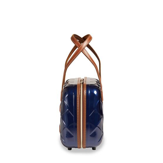 Leather &amp; More - Valise rigide Beautycase bleue