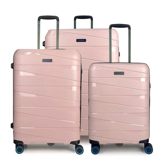 Ted Luggage - Jeu de 3 valises or rose