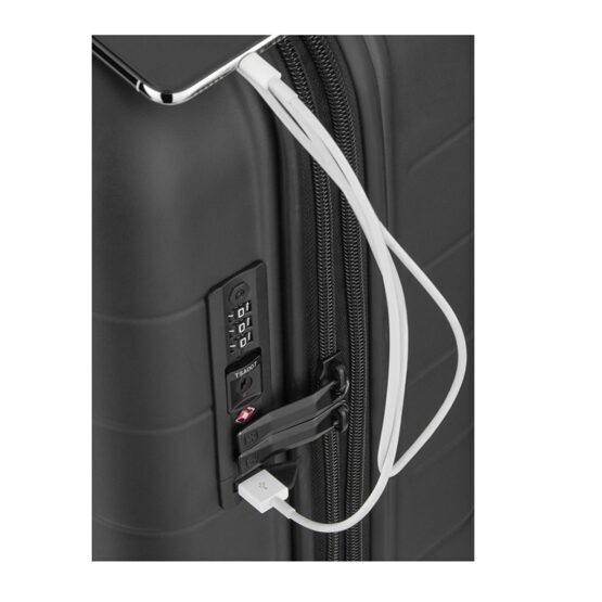Syntry - Etui Carry-On avec compartiment pour ordinateur portable en noir