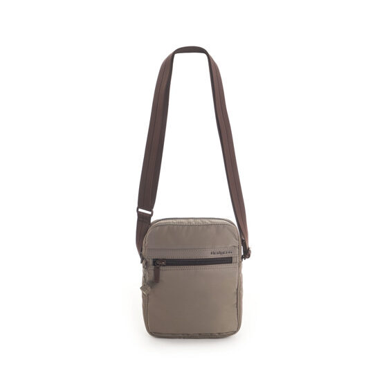 Rush Small Vertical Crossover RFID in Sepia Brown