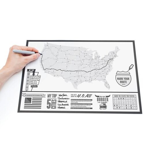 Travel Edition Scratch Map USA - Reisekarte