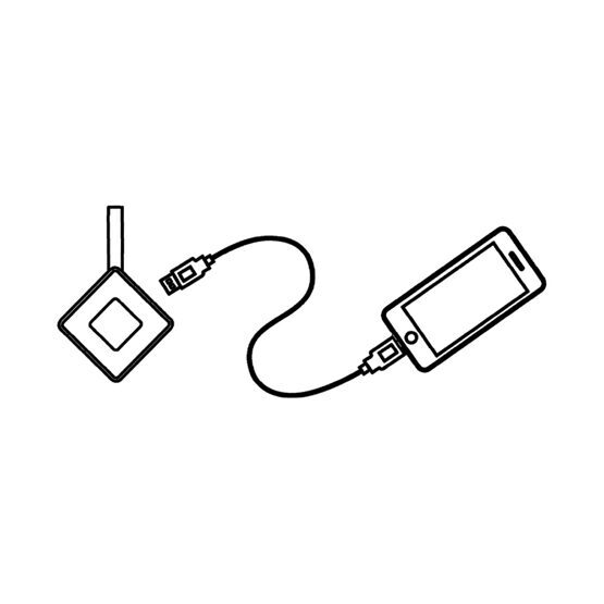 SOI+ Sac à main lumineux avec banc d&#039;alimentation USB en noir