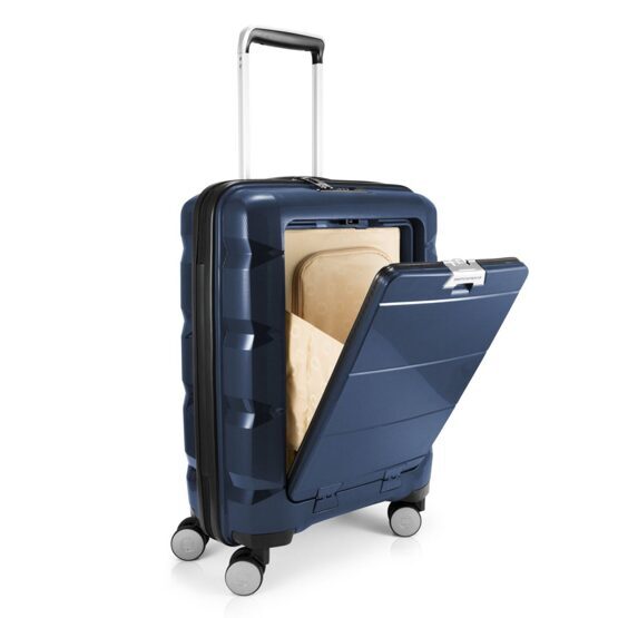 Britz - Bagage à main avec TSA et compartiment pour ordinateur portable en bleu foncé