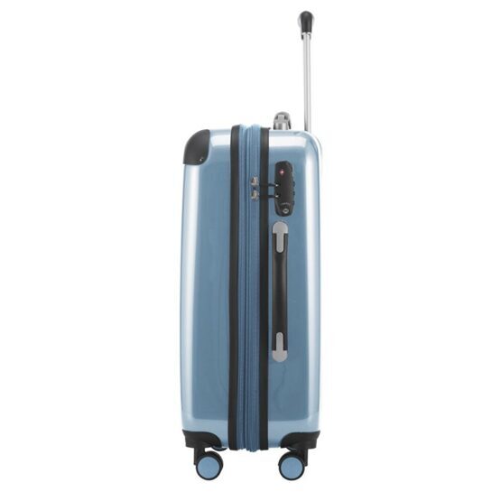 Alex - Handgepäck Hartschale glänzend mit TSA in Poolblau