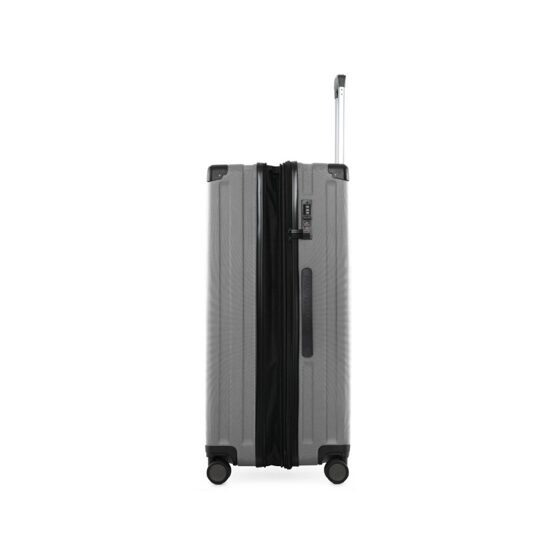 Q-Damm - Grande valise coque dure en argent