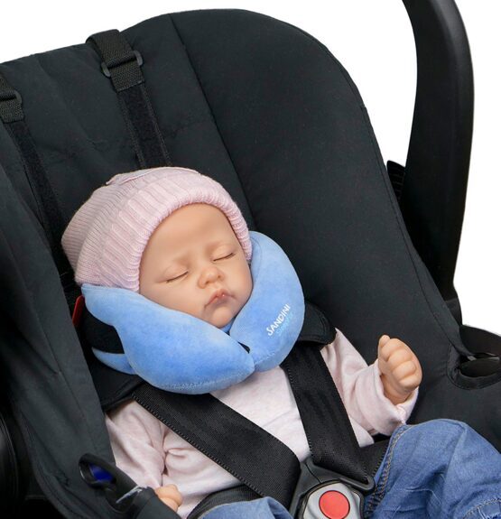 SleepFix Baby - Oreiller de soutien pour bébé en bleu clair
