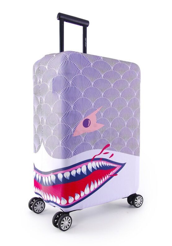 Housse de valise Purple Shark moyen (55-60 cm)