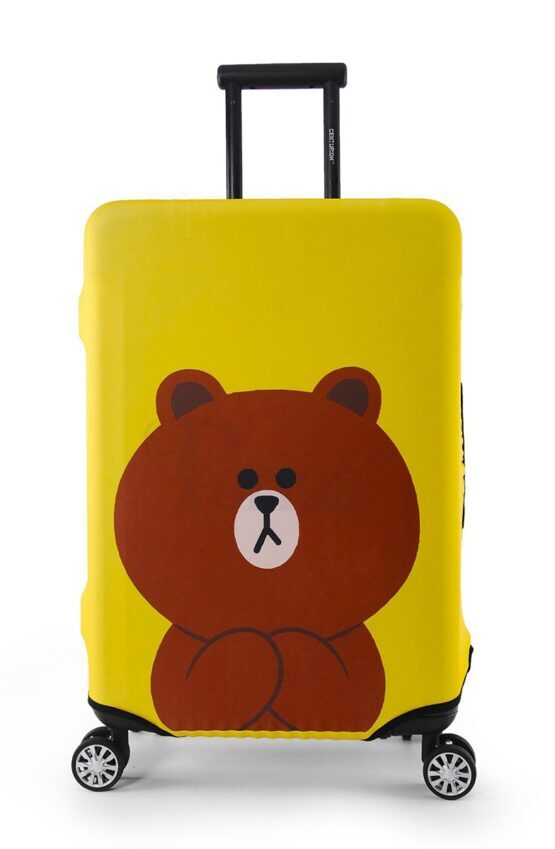 Housse de valise Yellow Teddy Large (65-70 cm)