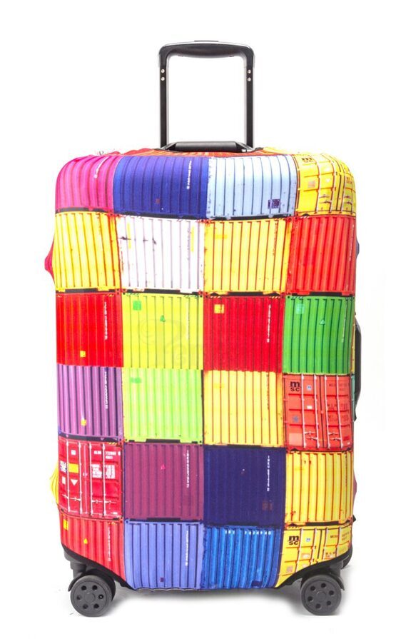 Housse de valise Carrés colorés Large (65-70 cm)