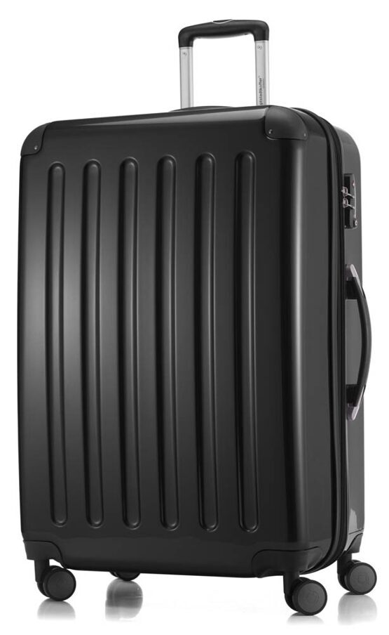 Alex, Valise rigide avec TSA surface brillante, noir