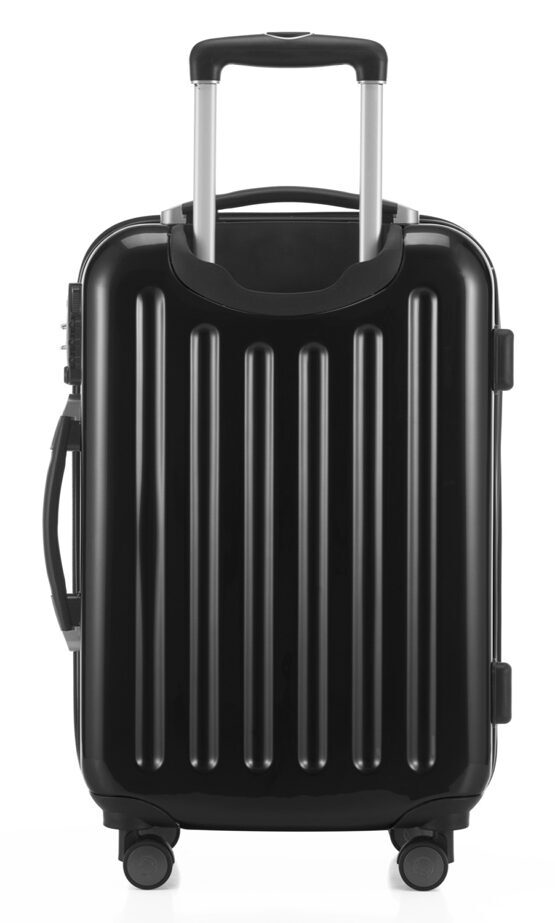 Alex, bagage à main rigide avec TSA surface brillante, noir