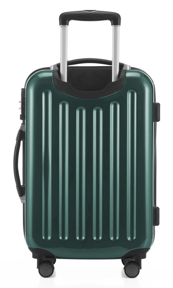 Alex, bagage à main rigide avec TSA surface brillante, vert forêt